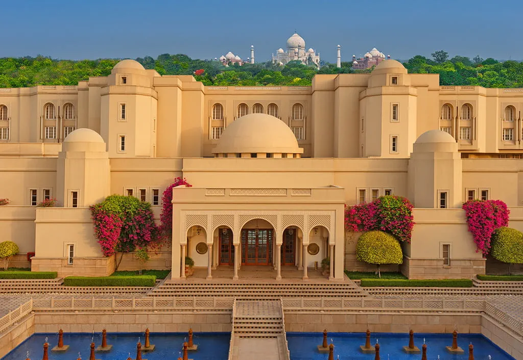 The Oberoi Amarvilas Agra with uninterrupted views of the Taj Mahal